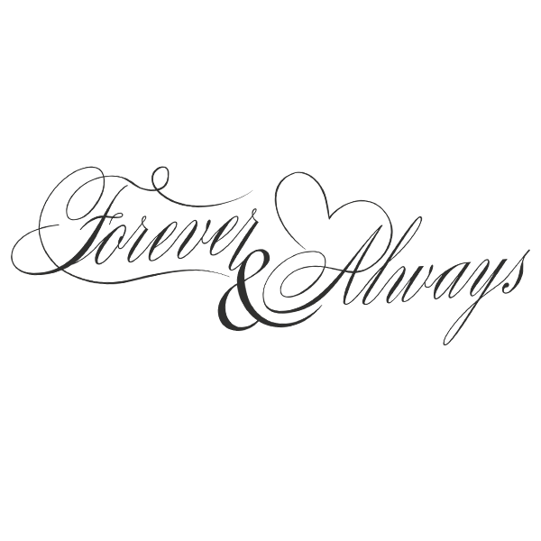 Always and forever тату эскиз